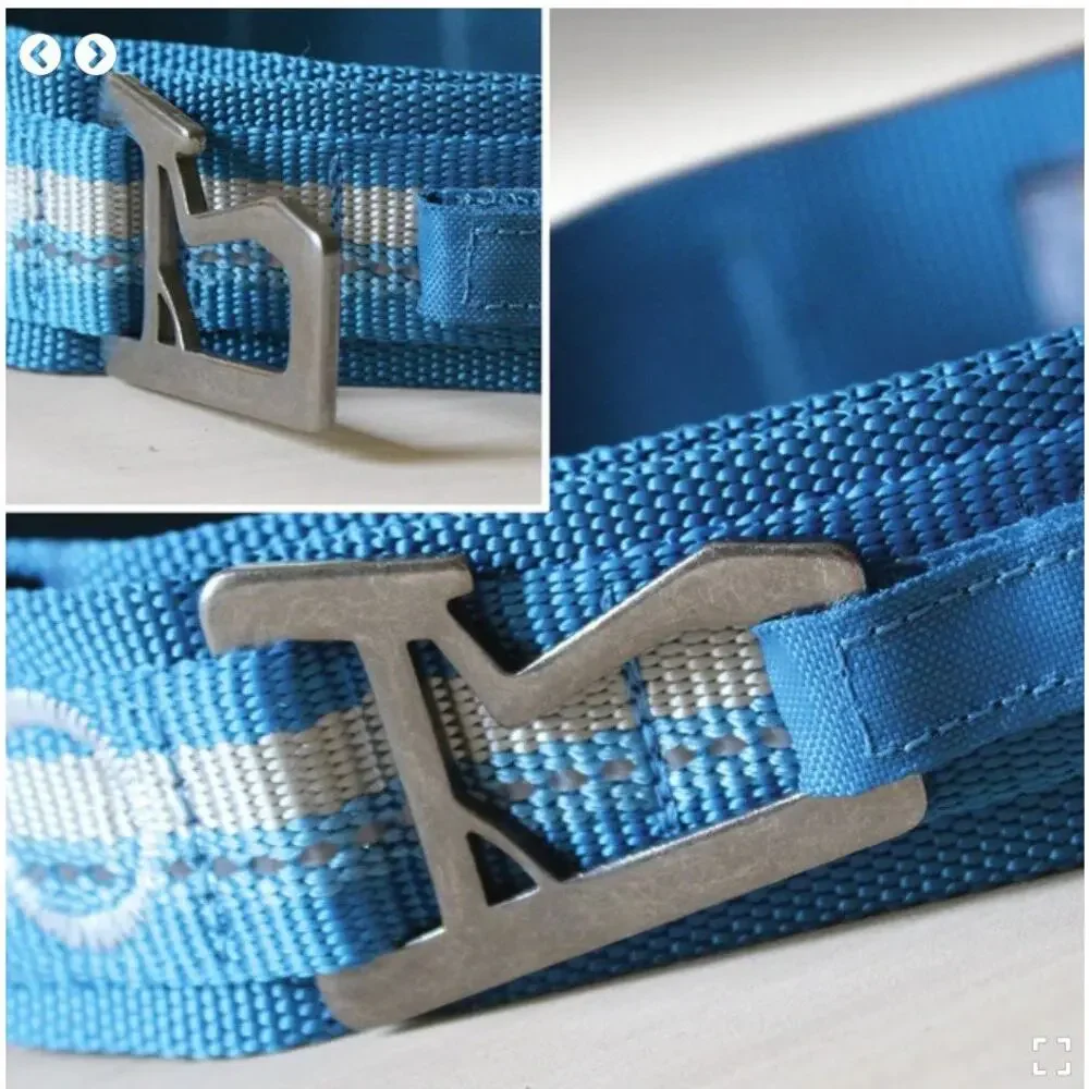 Kurgo Size M RSG Dog Collar Blue Reflective Secure Buckle‎ Closure Comfort New